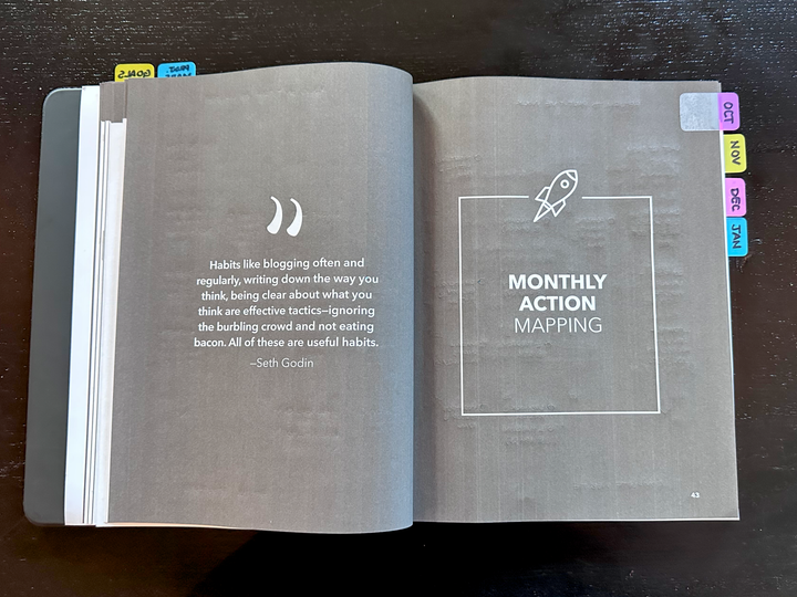 [ Photo of one of the section breaks in the Content Strategy Planner, by Sara Eatherton-Goff ]